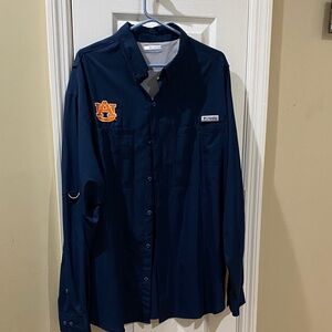 Columbia Men's Dark Blue Auburn Shirt